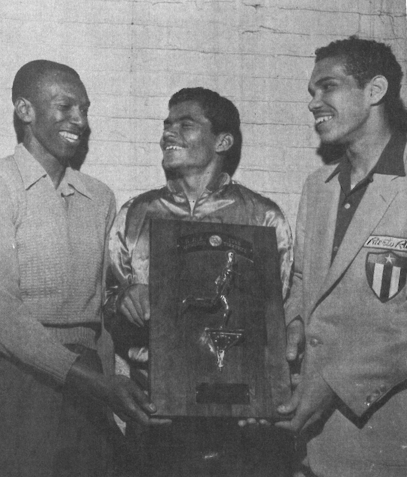 Corbitt, Torres, Mendez -NYPC - 1955 Boston Marathon Team Champions